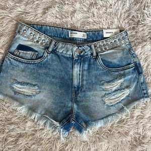 New with tags Zara embellished waist shorts